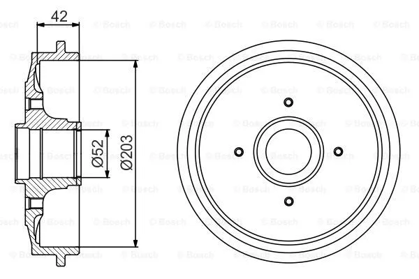 Brake Drum (0 986 477 201)