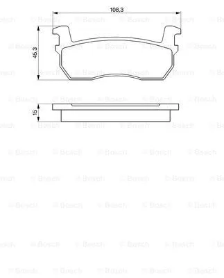 Brake Pad Set, disc brake (0 986 469 570)