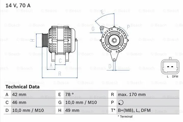Alternator (0 986 049 690)