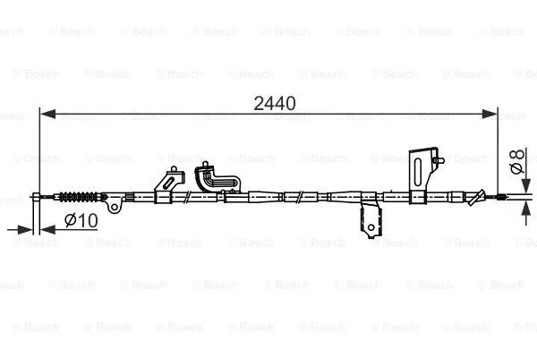 Cable Pull, parking brake (1 987 482 425)
