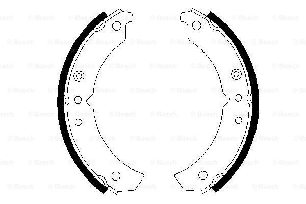 Brake Shoe Set (0 986 487 492)