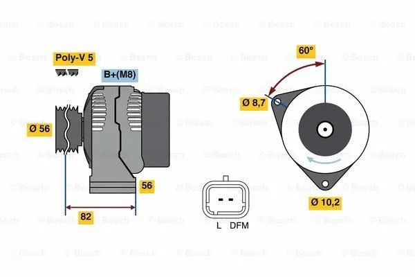 Alternator (0 986 049 910)