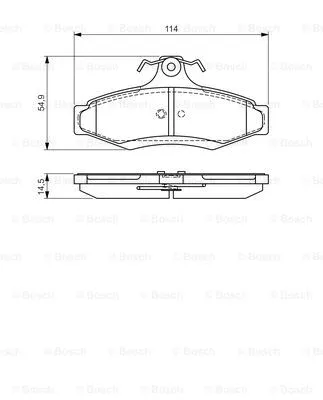 Brake Pad Set, disc brake (0 986 495 068)