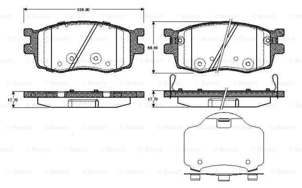 Brake Pad Set, disc brake (0 986 TB2 935)