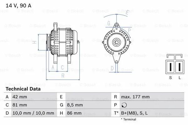 Alternator (0 986 045 651)