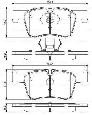 Brake Pad Set, disc brake (0 986 494 689)