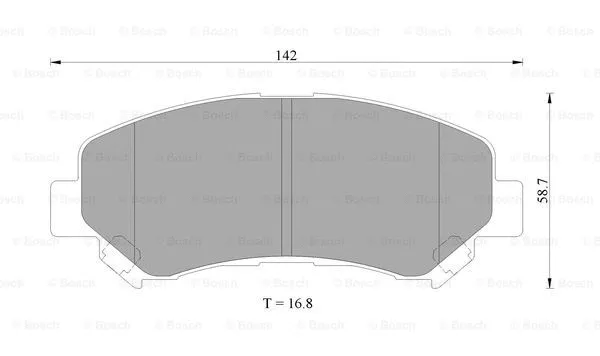 Brake Pad Set, disc brake (0 986 AB9 368)