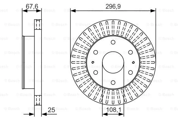 Brake Disc (0 986 479 U07)