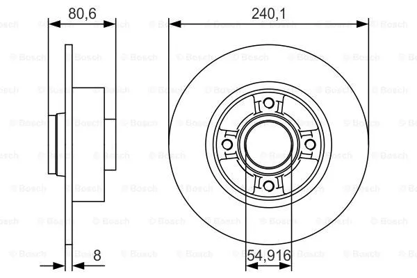 Brake Disc (0 986 479 S37)