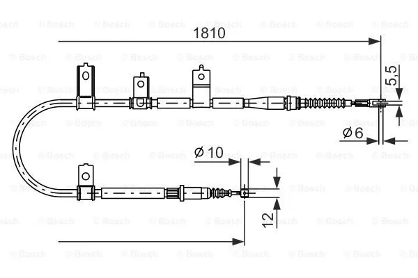 Cable Pull, parking brake (1 987 477 672)