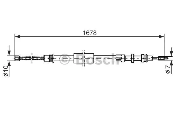 Cable Pull, parking brake (1 987 477 451)