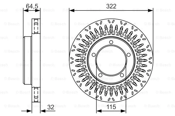 Brake Disc (0 986 479 T27)
