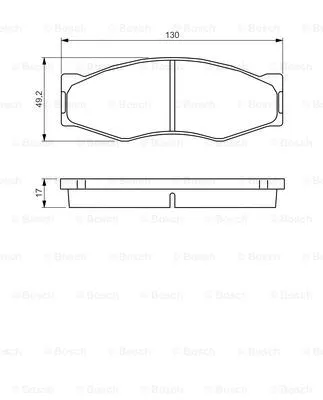 Brake Pad Set, disc brake (0 986 494 565)