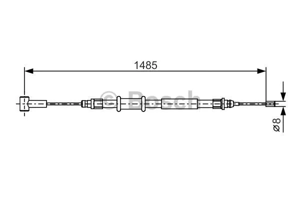 Cable Pull, parking brake (1 987 482 214)