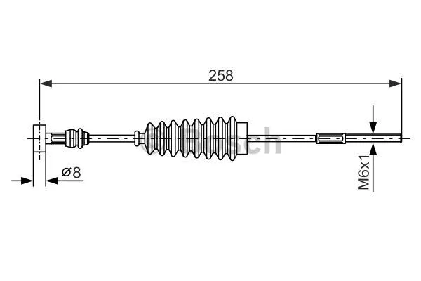Cable Pull, parking brake (1 987 477 996)