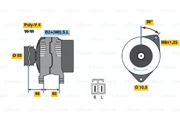 Alternator (0 124 325 010)