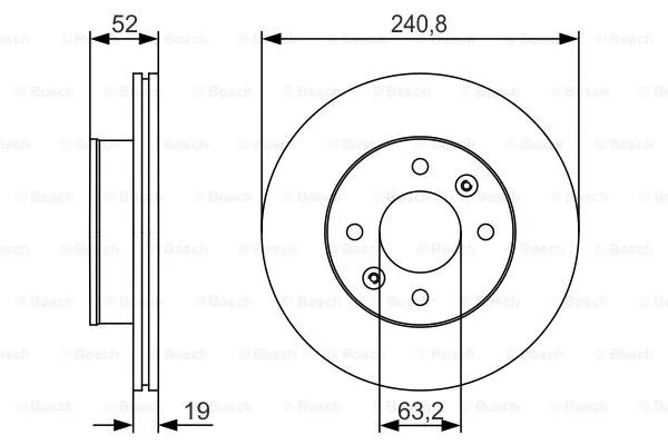 Brake Disc (0 986 479 R71)