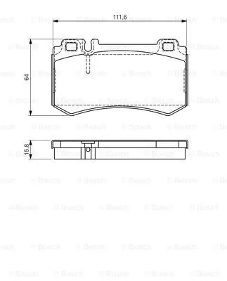 Brake Pad Set, disc brake (0 986 494 356)