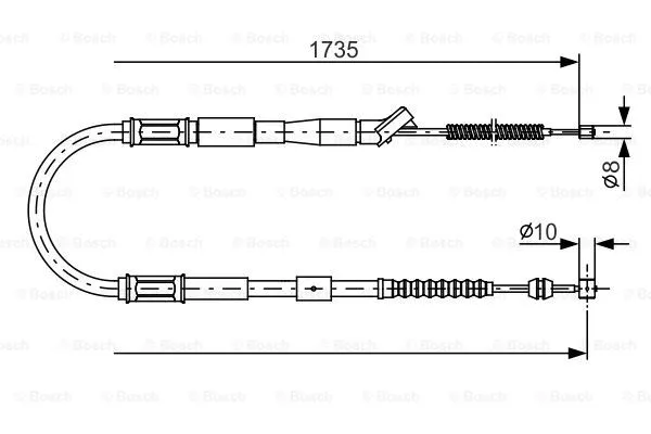 Cable Pull, parking brake (1 987 482 160)
