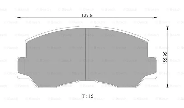 Brake Pad Set, disc brake (0 986 505 330)