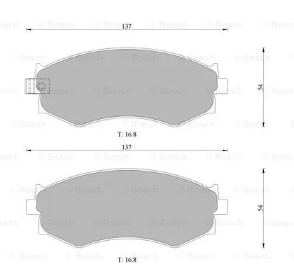 Brake Pad Set, disc brake (0 986 505 731)