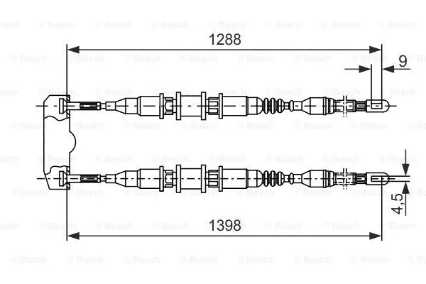 Cable Pull, parking brake (1 987 477 258)