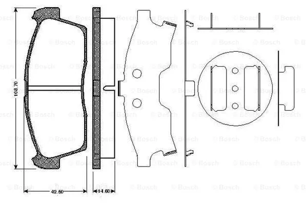 Brake Pad Set, disc brake (0 986 TB2 930)