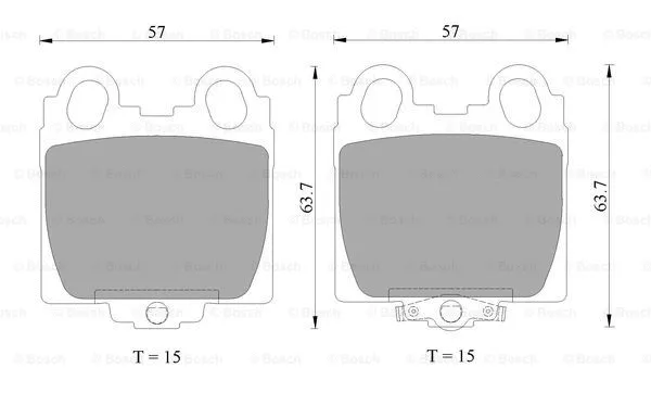 Brake Pad Set, disc brake (0 986 AB2 552)