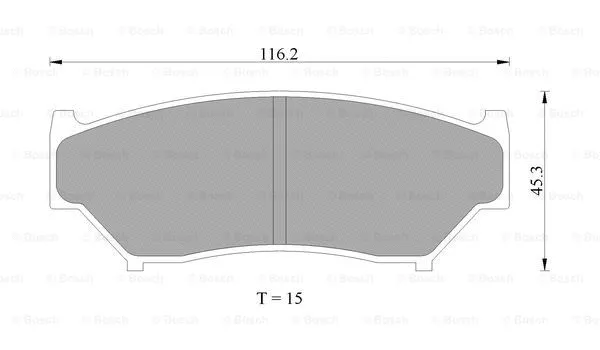 Brake Pad Set, disc brake (0 986 505 959)