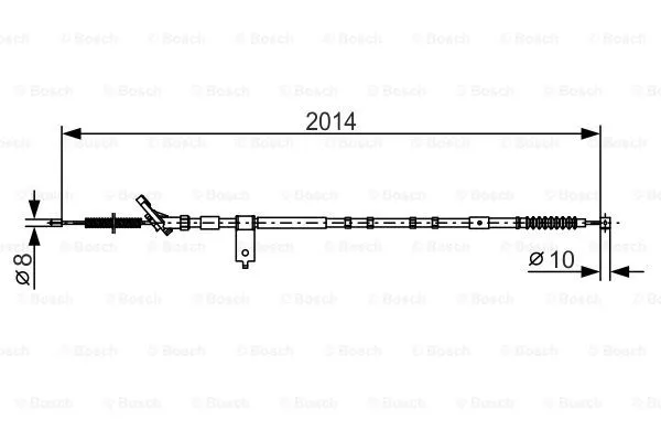 Cable Pull, parking brake (1 987 482 786)