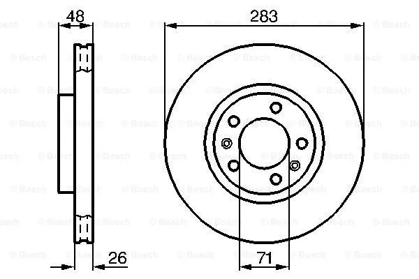Brake Disc (0 986 478 125)