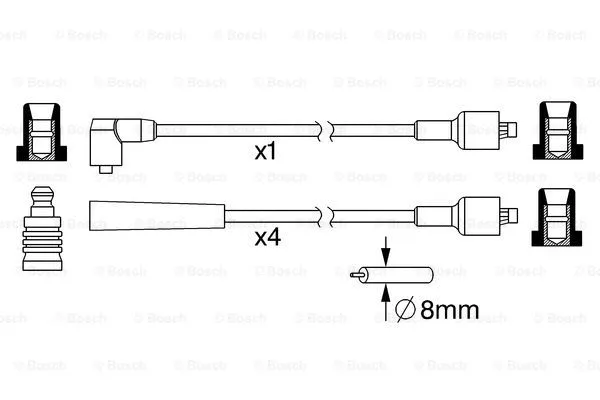 Ignition Cable Kit (0 986 357 114)