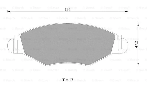Brake Pad Set, disc brake (0 986 AB1 064)