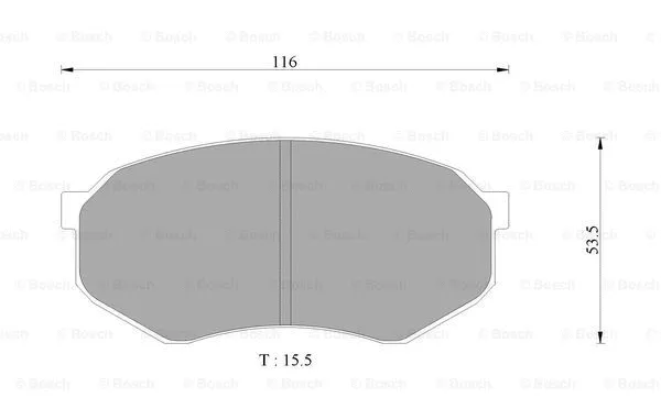Brake Pad Set, disc brake (0 986 AB9 029)