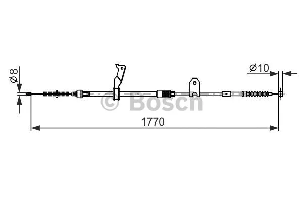 Cable Pull, parking brake (1 987 482 298)