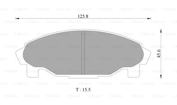 Brake Pad Set, disc brake (0 986 AB9 064)