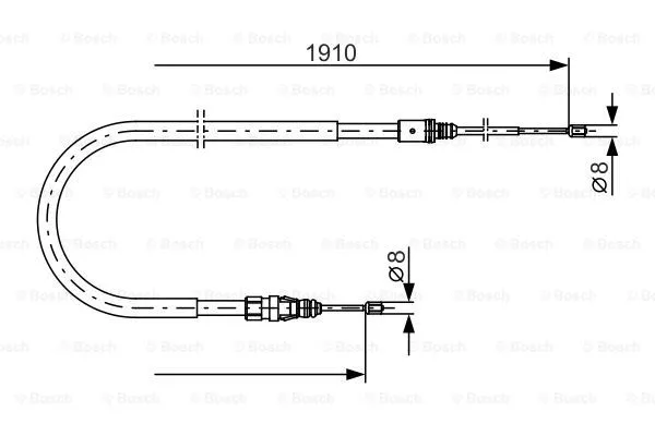 Cable Pull, parking brake (1 987 482 323)