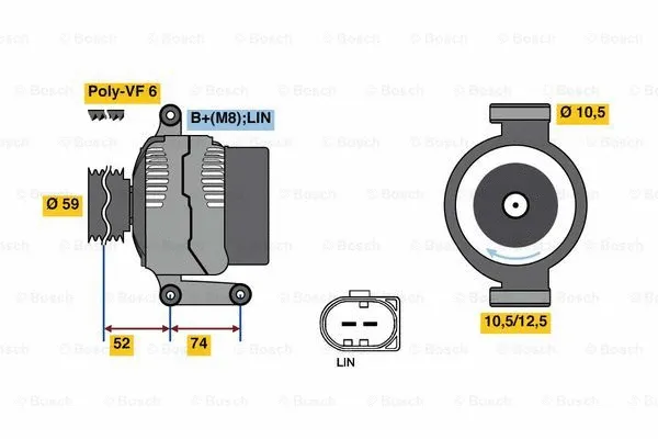 Alternator (0 125 711 058)