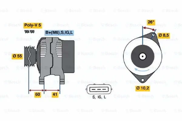Alternator (0 123 325 012)