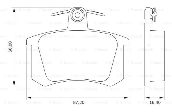 Brake Pad Set, disc brake (0 986 BB0 079)