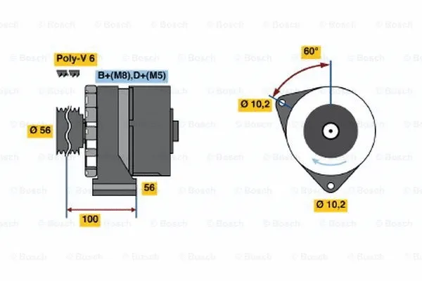 Alternator (0 986 036 370)
