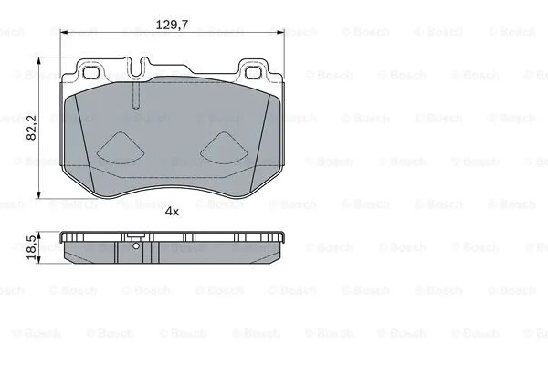 Brake Pad Set, disc brake (0 986 494 777)