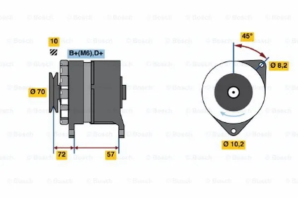 Alternator (0 120 489 394)