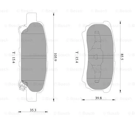 Brake Pad Set, disc brake (0 986 AB9 374)