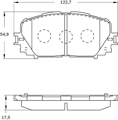 Brake Pad Set, disc brake (0 986 BB0 501)