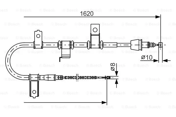 Cable Pull, parking brake (1 987 482 071)
