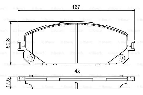 Brake Pad Set, disc brake (0 986 495 404)