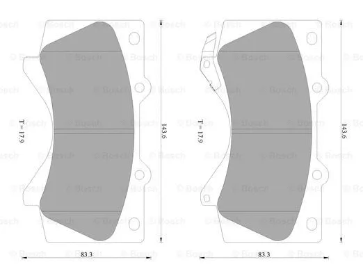 Brake Pad Set, disc brake (0 986 AB2 397)