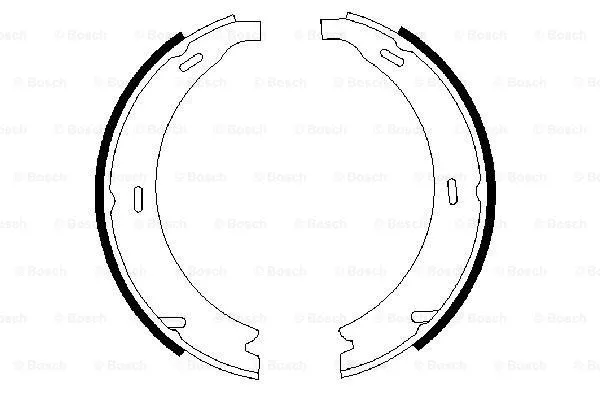Brake Shoe Set, parking brake (0 986 487 190)
