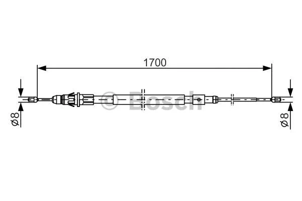Cable Pull, parking brake (1 987 477 823)